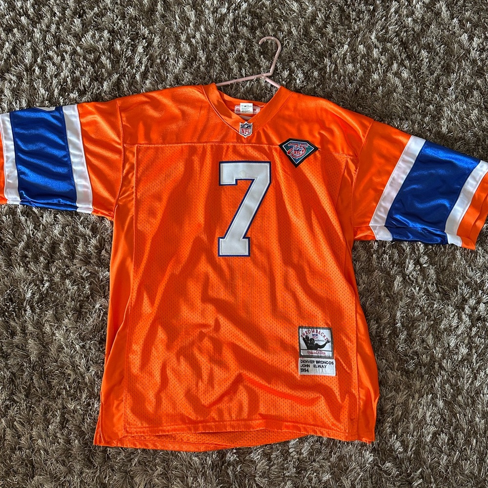 NFL Orange and Blue Jersey
